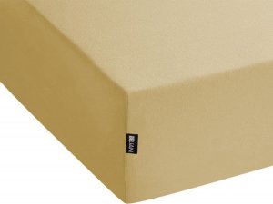 Beliani Bawełniane prześcieradło z gumką 200 x 200 cm oliwkowe JANBU 3