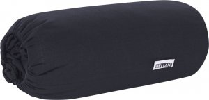 Beliani Bawełniane prześcieradło z gumką 90 x 200 cm czarne JANBU 5