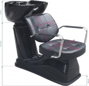 Gabbiano GABBIANO MYJNIA FRYZJERSKA VIGO CZARNA 2