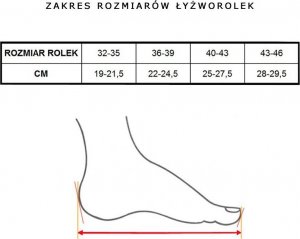 Rolki Outrace Ghost rekreacyjne regulowane czarne r. 43-46 7