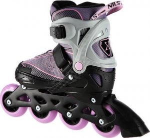Rolki Nils Extreme NA11008 rekreacyjne regulowane fioletowe r. 35-38 2