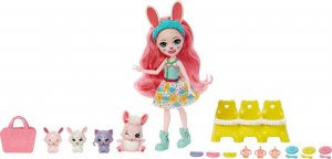 Mattel Enchantimals BFF Reveal Lalka + zwierzątka niespodzianki HLK85 2