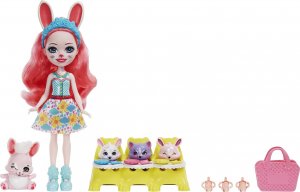 Mattel Enchantimals BFF Reveal Lalka Bree Bunny + zwierzątka niespodzianki HLK85 (HLK83) 1