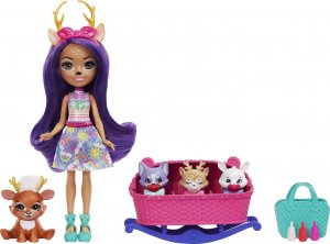 Mattel Enchantimals BFF Reveal Lalka + zwierzątka niespodzianki HLK84 1