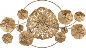 Beliani Dekoracja ścienna złota CHROMIUM 3