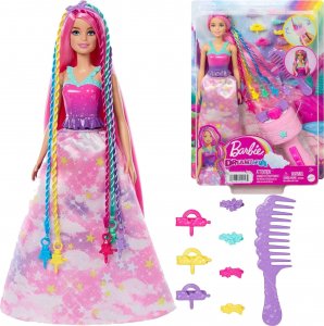 Lalka Barbie Mattel Księżniczka Zakręcone pasemka Lalka HNJ06 1