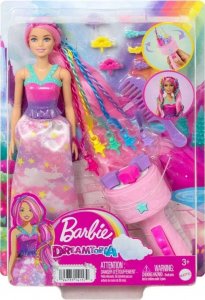 Lalka Barbie Mattel Księżniczka Zakręcone pasemka Lalka HNJ06 7