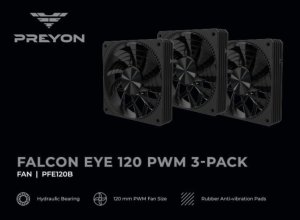 Obudowa PREYON Obudowa PREYON Nest Meshy (PRENM02B) + Wentylator PREYON Falcon Eye 120 PWM 3-pack (PFE1203B) 16