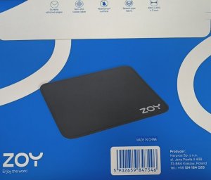 Mysz ZOY Mysz ZOY ZMS08 czarna + Klawiatura ZOY ZK800 + Podkładka ZOY czarna ZMP30 + Torba ZOY ProBag 16" ZLB16 45