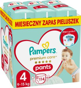 Pampers Pieluchomajtki Premium Care 4, 9-15 kg, 114 szt. x2 8
