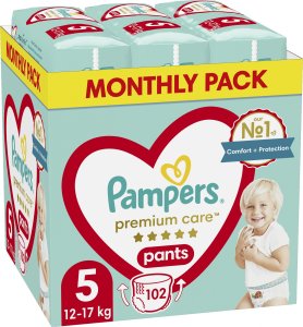 Pampers Pieluchomajtki Premium Care 5, 12-17 kg, 102 szt. x2 8