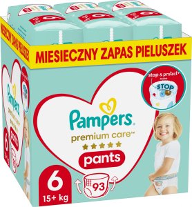 Pampers Pieluchomajtki Premium Care 6, 15+ kg, 93 szt. x2 2