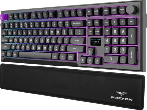 Klawiatura PREYON PREYON SILENT CLAW RED + Podkładka pod nadgarstki Falcon Soft Full Size 1