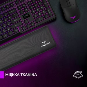 Klawiatura PREYON PREYON SILENT CLAW TKL BROWN + Podkładka pod nadgarstki Falcon Soft TKL 21