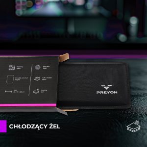 Klawiatura PREYON PREYON SILENT CLAW TKL BROWN + Podkładka pod nadgarstki Falcon Soft TKL 22