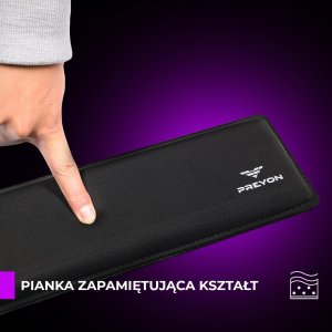 Klawiatura PREYON PREYON SILENT CLAW TKL BROWN + Podkładka pod nadgarstki Falcon Soft TKL 47