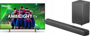 Telewizor Philips 50PUS8319/12 LED 50'' 4K Ultra HD Titan OS Ambilight + Soundbar Philips TAB5309/10 1