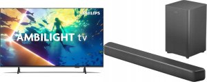 Telewizor Philips 43PUS8010/12 LED 43'' 4K Ultra HD Titan OS Ambilight + Soundbar Philips TAB5309/10 1