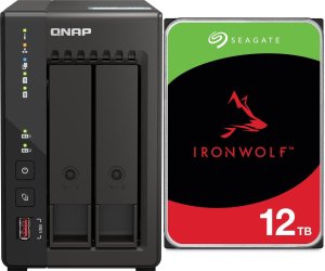 Serwer plików Qnap TS-253E-8G + Seagate IronWolf 12TB (ST12000VN0008) 1