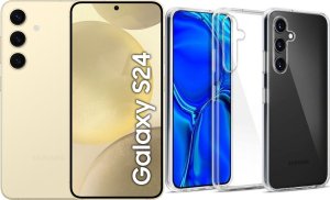 Smartfon Samsung Galaxy S24 5G 8/128GB Żółty  (SM-S921BZYDEUE) + Etui Clear Case 1