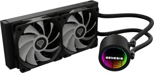 Obudowa Genesis Obudowa Genesis Diaxid 605 ARGB czarna (NPC-2172) + chłodzenie wodne Hydia 240 ARGB (NLG-2319) 32