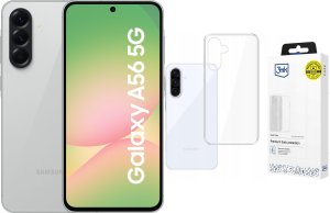 Smartfon Samsung Galaxy A56 5G 8/128GB Szary Lightgray (SM-A566BZA) + Etui Clear Case 1