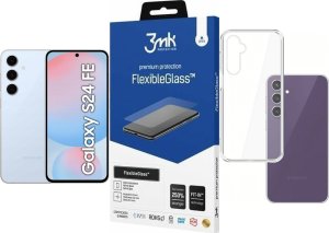 Smartfon Samsung Galaxy S24 FE 5G 8/256GB Niebieski  (SM-S721BLBGEUE) + FlexibleGlass + Etui Clear Case 1