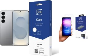 Smartfon Samsung Galaxy S25 5G 12/128GB Srebrny (SM-S931BZS) + FlexibleGlass + Etui Clear Case 1