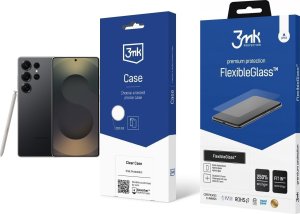 Smartfon Samsung Galaxy S25 Ultra 5G 12/512GB Czarny (SM-S938BZK) + FlexibleGlass + Etui Clear Case 1