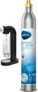 Saturator Brita SodaOne Czarny + 2 naboje z gazem CO2 do saturatora sodaONE 1