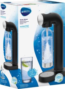 Saturator Brita SodaOne Czarny + 2 naboje z gazem CO2 do saturatora sodaONE 8