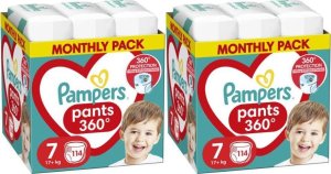 Pampers Pieluchomajtki 7, 17+ kg, 114 szt. x2 1