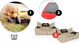 AIO FACTORY Legowisko personalizowane KINGDOG 115x95 ciemno szare 8