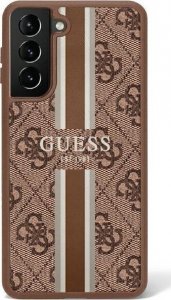 Guess Etui Guess GUHCS23SP4RPSW Samsung Galaxy S23 brązowy/brown hardcase 4G Printed Stripe 1