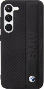 BMW Etui BMW BMHCS23M22RDPK S23+ S916 czarny/black hardcase Leather Textured & Stripe 3