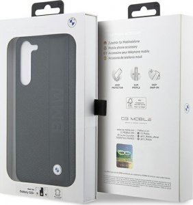 BMW Etui BMW BMHCS23M22RDPK S23+ S916 czarny/black hardcase Leather Textured & Stripe 8