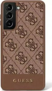 Guess Etui Guess GUHCS23SG4GLBR  do Samsung Galaxy S23 S911 brązowy/brown hardcase 4G Stripe Collection 1