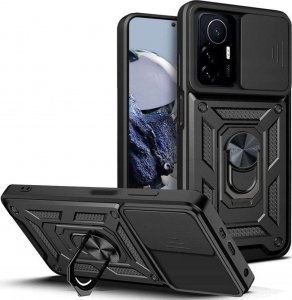 Alogy Etui Alogy Camshield Stand Ring z osłonką na aparat do Xiaomi 12T / 12T Pro pancerne czarne 1