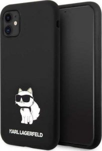 Karl Lagerfeld Etui Karl Lagerfeld KLHCN61SNCHBCK Apple iPhone 11/XR hardcase czarny/black Silicone Choupette 1
