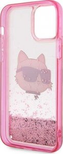Karl Lagerfeld Etui KLHCP12MLNCHCP Apple iPhone 12/12 Pro różowy/pink hardcase Glitter Choupette Head 7