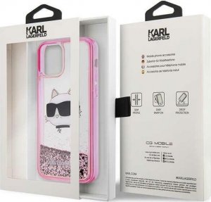Karl Lagerfeld Etui KLHCP12MLNCHCP Apple iPhone 12/12 Pro różowy/pink hardcase Glitter Choupette Head 8