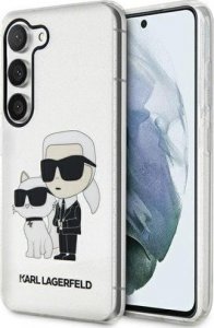 Karl Lagerfeld Etui Karl Lagerfeld KLHCS23SHNKCTGT Samsung Galaxy S23  transparent hardcase Gliter Etui Karl&Choupette 1