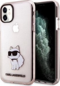 Karl Lagerfeld Etui Karl Lagerfeld KLHCN61HNCHTCP Apple iPhone 11/XR różowy/pink hardcase Ikonik Choupette 1