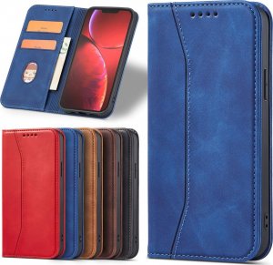 Hurtel Magnet Fancy Case etui iPhone 14 Pro pokrowiec z klapką portfel podstawka niebieskie 13