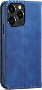 Hurtel Magnet Fancy Case etui iPhone 14 Pro pokrowiec z klapką portfel podstawka niebieskie 3