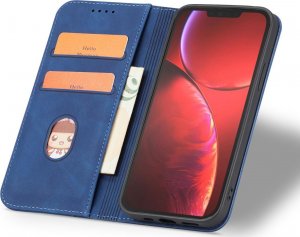 Hurtel Magnet Fancy Case etui iPhone 14 Pro pokrowiec z klapką portfel podstawka niebieskie 4
