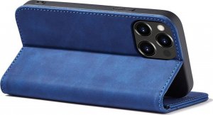 Hurtel Magnet Fancy Case etui iPhone 14 Pro pokrowiec z klapką portfel podstawka niebieskie 5