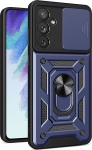 Hurtel Hybrid Armor Camshield etui do Samsung Galaxy A54 5G pancerny pokrowiec z osłoną na aparat niebieskie 1