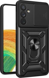 Hurtel Hybrid Armor Camshield etui do Samsung Galaxy A34 5G pancerny pokrowiec z osłoną na aparat czarne 1