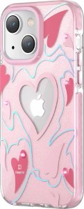 Kingxbar Kingxbar Heart Star Series etui iPhone 14 Plus etui w gwiazdki pink heart 1